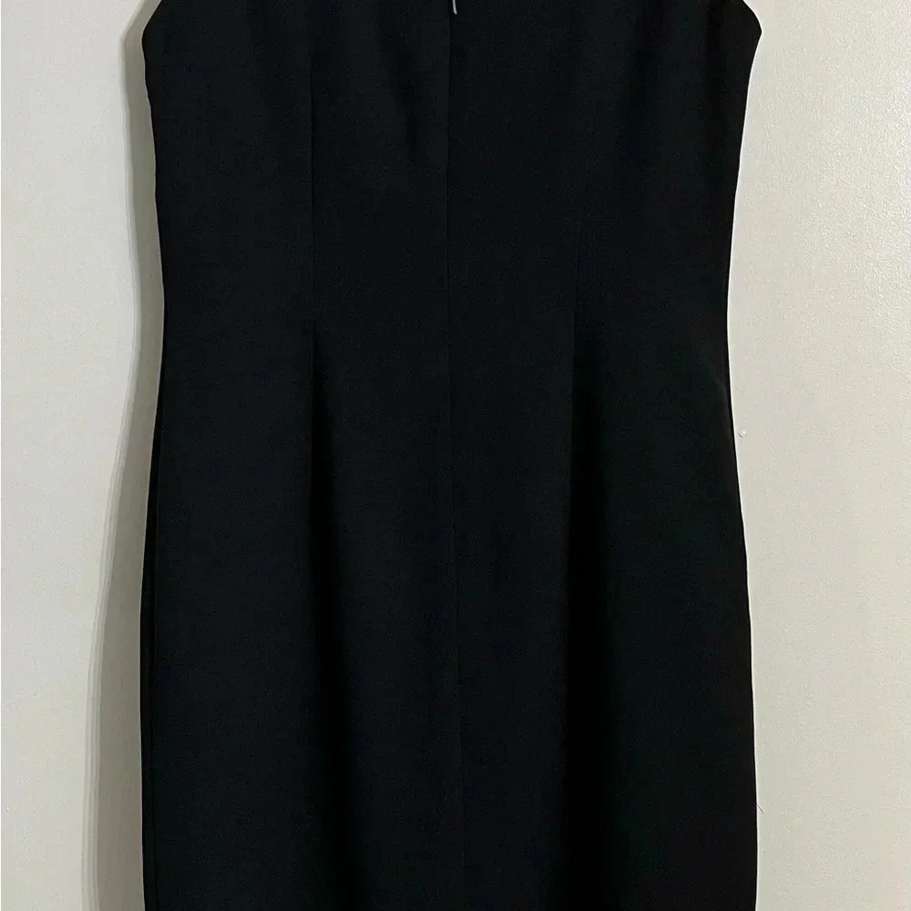 AGB Formal Sheer Cocktail Black Dress Women's size 6 V Neck Sleeveless - Picture 5 of 9